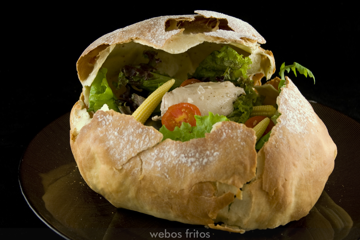 Pan sorpresa relleno de ensalada