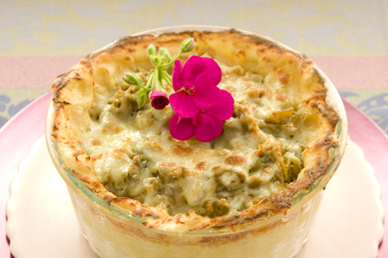 Gougère de verduras