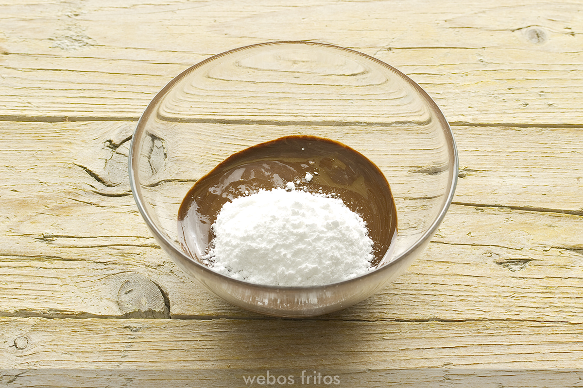 Crema de cacao y avellanas. Paso 2