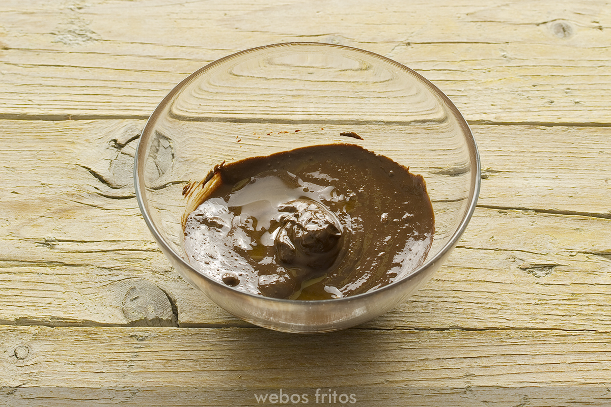 Crema de cacao y avellanas. Paso 3