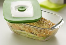 Lasaña de calabacín y gambas