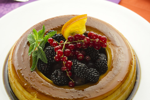 Flan rapido de naranja