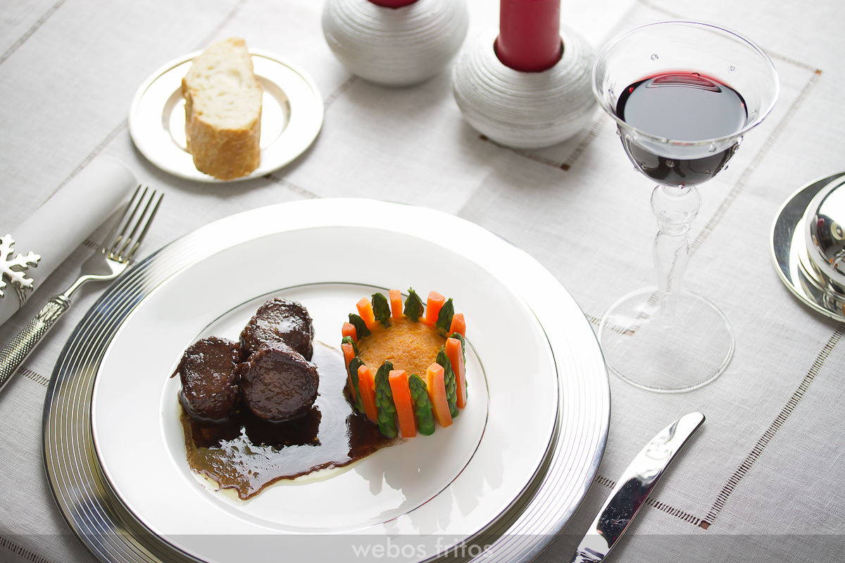 Solomillo de cerdo ibérico al vino tinto