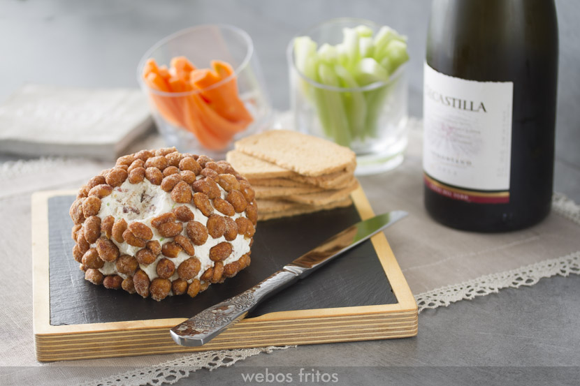 Bola de queso y beicon