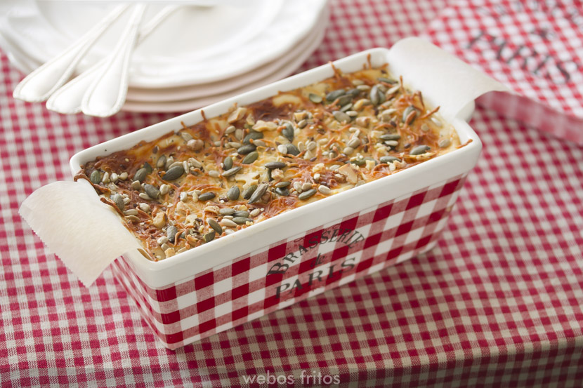 Croque cake de paté de jamón