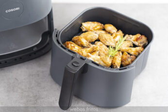 Alitas de pollo en freidora de aire