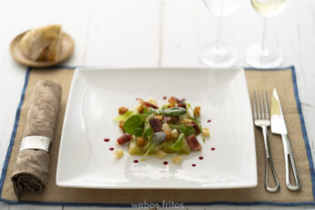 Puerros con vinagreta