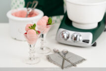 Helado de fresas y frambuesas en Ankarsrum